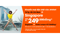 Khuyến mại đặc biệt của Jetstar, Vé máy bay giá chỉ 249.000 đồng