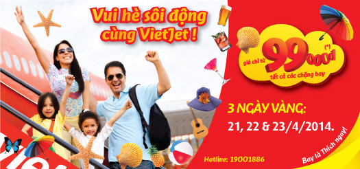 Vietjet Air bán vé 0 đồng 